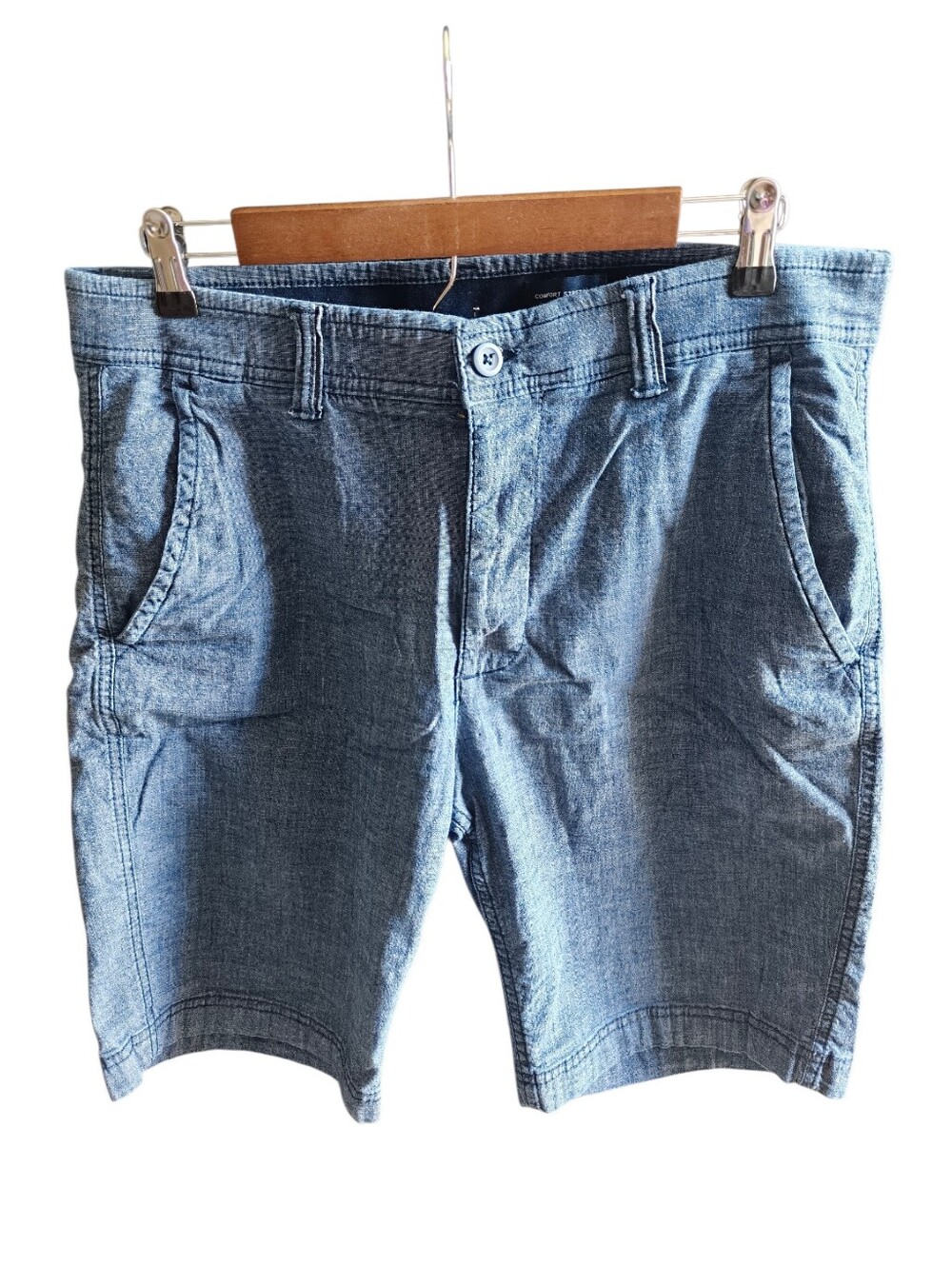 St. John's Bay Light Blue Denim-Style Men's Shorts
